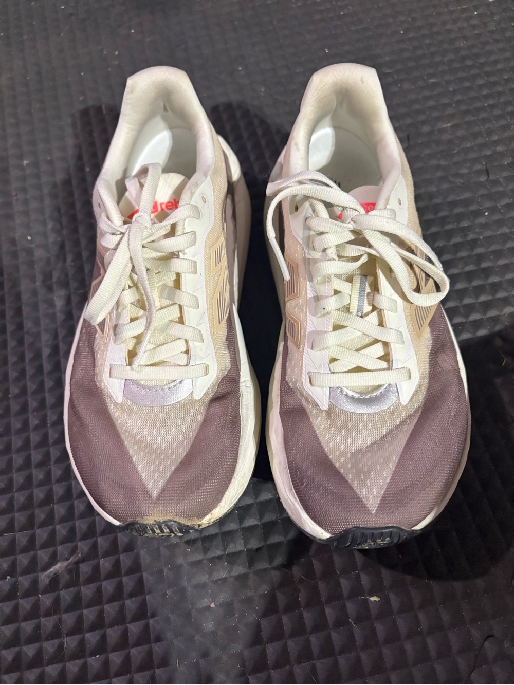 New Balance Women's Pink and Beige Athletic Running Shoes
